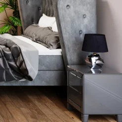 KARE Kommode Klein Luxury Push 2 Schübe Grau