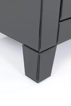 KARE Kommode Klein Luxury Push 2 Schübe Grau