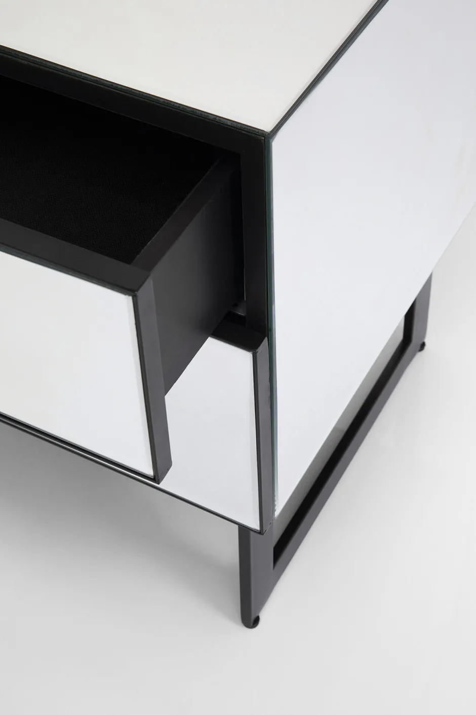 KARE Kommode Klein Soran Schwarz 49x50cm