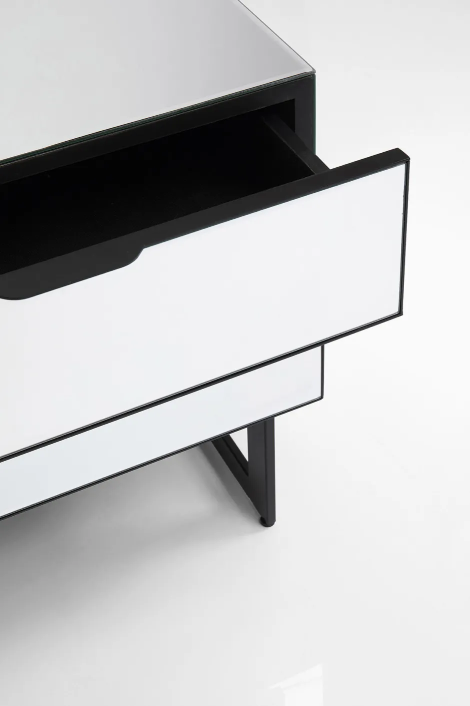 KARE Kommode Klein Soran Schwarz 49x50cm