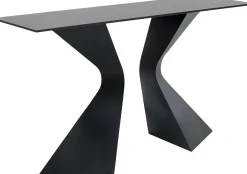 KARE Konsole Gloria Schwarz Keramik 140x81cm