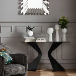 KARE Konsole Gloria Schwarz 140x81cm