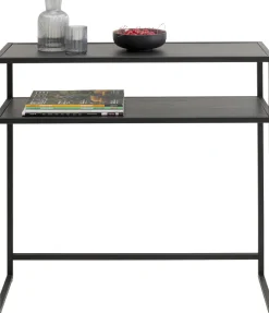 KARE Konsole Loftie Schwarz 80x80cm