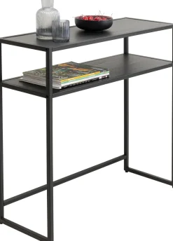 KARE Konsole Loftie Schwarz 80x80cm