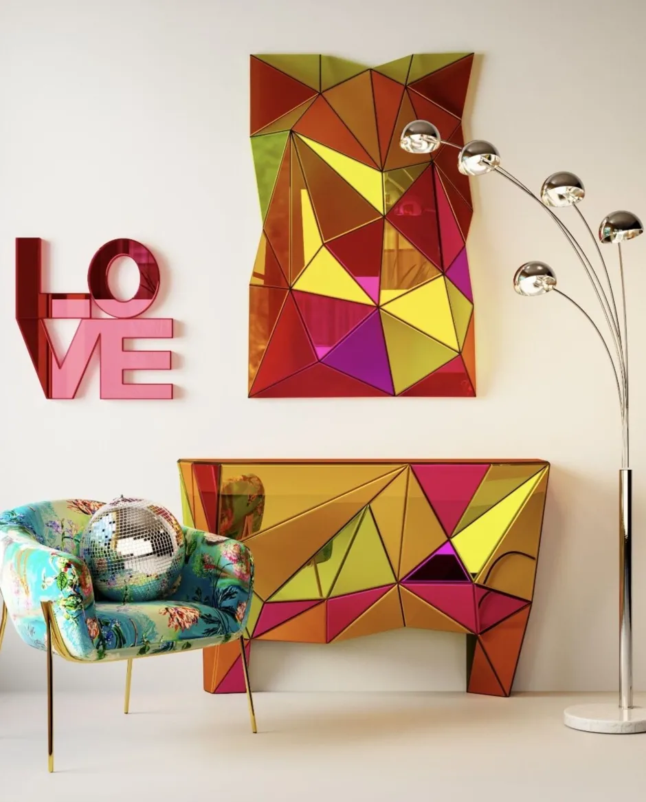 KARE Konsole Prisma Colore 127cm