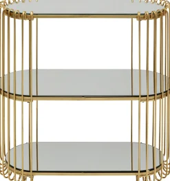 KARE Konsole Wire Brass 81x78cm