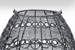 KARE Laterne Hayat Cone Schwarz 37cm