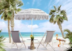 KARE Liegestuhl Easy Summer Grau