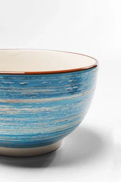 KARE Müslischale Swirl Blau Ø14cm