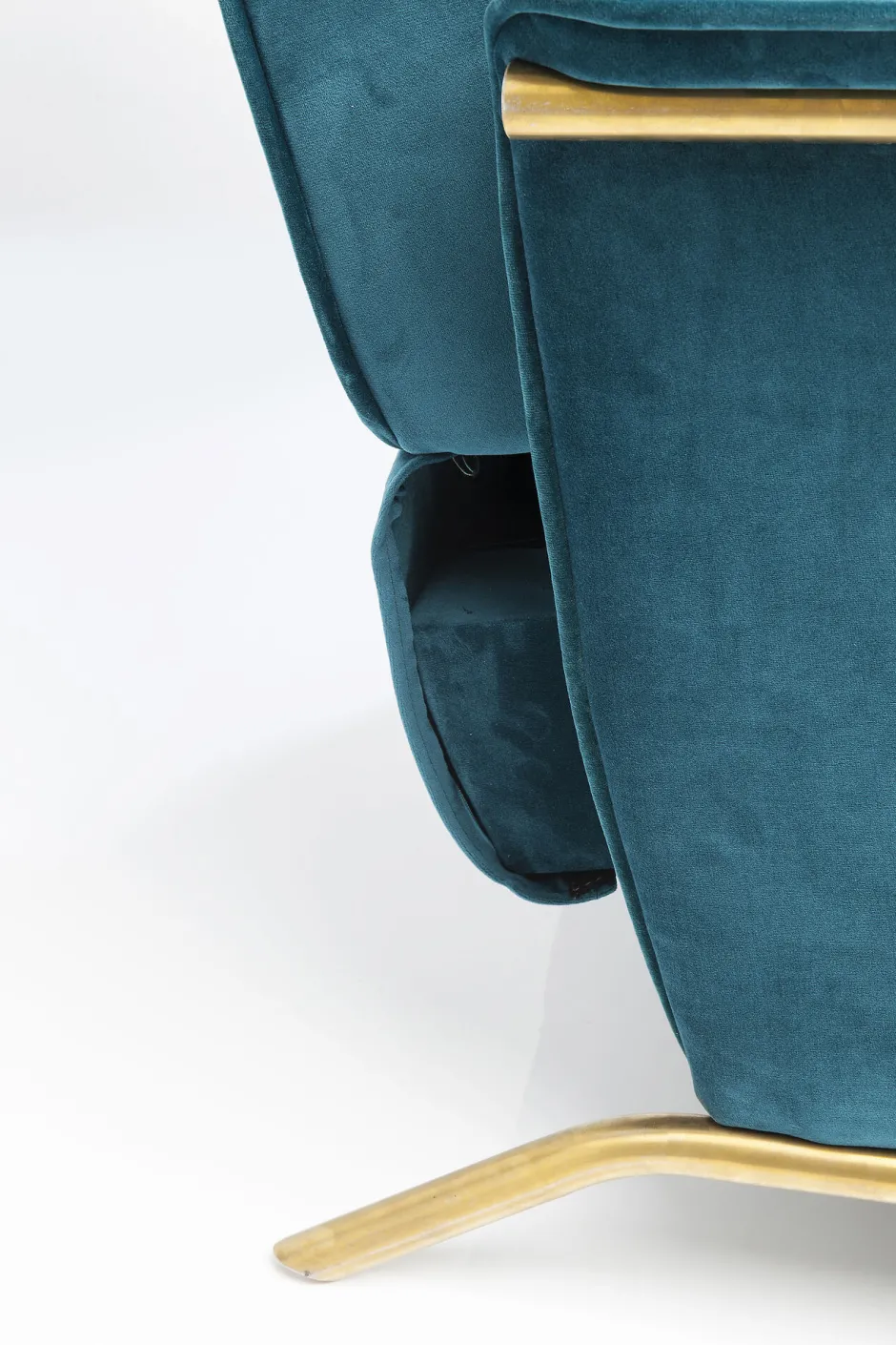KARE Relaxsessel Lazy Velvet Blau