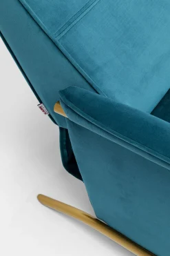 KARE Relaxsessel Lazy Velvet Blau
