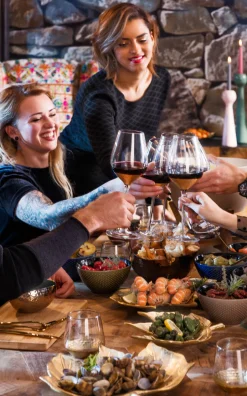 KARE Rotweinglas Gobi