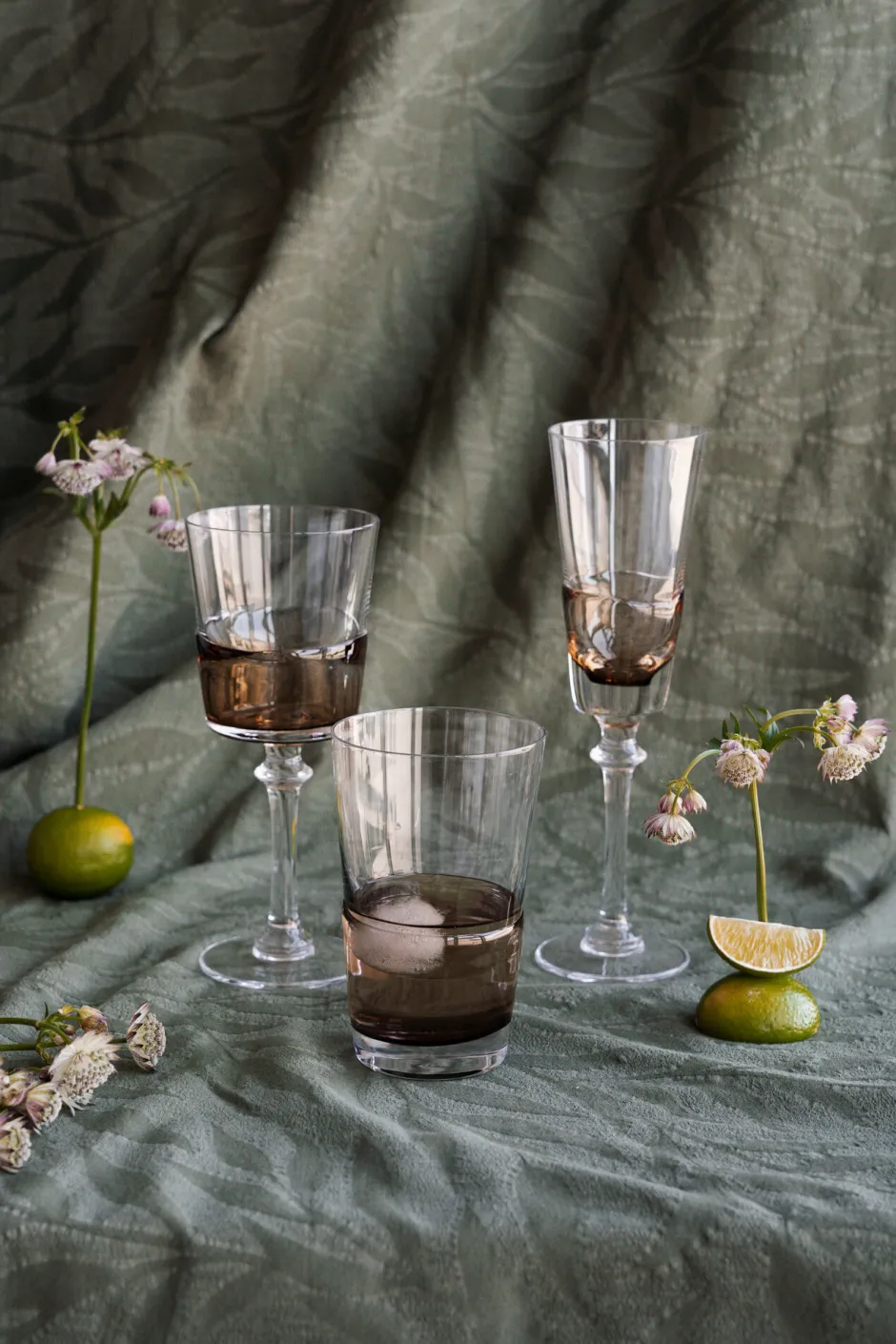 KARE Rotweinglas Mimi Amber 21cm