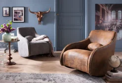 KARE Schaukelsessel Swing Ritmo Vintage Grey