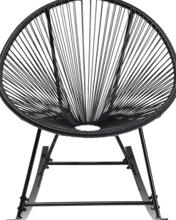 KARE Schaukelstuhl Acapulco Mono Schwarz