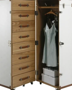 KARE Schrankkoffer Croco White Cosmopolitan