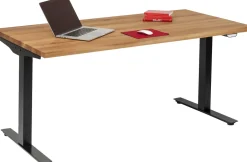 KARE Schreibtisch Office Jackie Eiche Schwarz 160x80