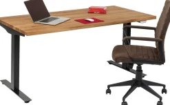 KARE Schreibtisch Office Jackie Eiche Schwarz 160x80