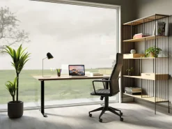 KARE Schreibtisch Office Jackie Eiche Schwarz 160x80
