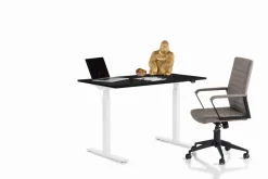 KARE Schreibtisch Office Smart Weiß Schwarz 120x70