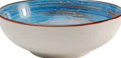 KARE Schüssel Swirl Blau Ø18cm