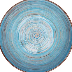 KARE Schüssel Swirl Blau Ø22cm