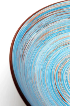 KARE Schüssel Swirl Blau Ø22cm