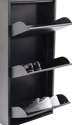 KARE Schuhkipper Caruso 3-er Anthrazit