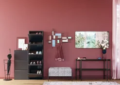 KARE Schuhkipper Caruso 3-er Anthrazit