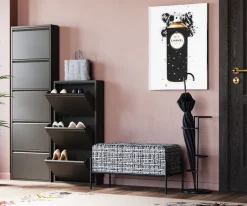 KARE Schuhkipper Caruso 3-er Schwarz