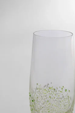 KARE Sektglas Confetti Grün 26cm