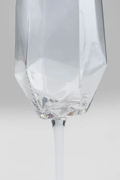 KARE Sektglas Diamond Gold Rim