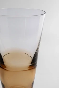 KARE Sektglas Mimi Amber 24cm