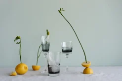 KARE Sektglas Mimi Grau 24cm