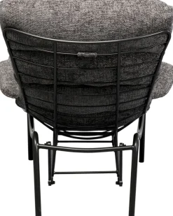 KARE Sessel + Hocker Vienna Swing Grau