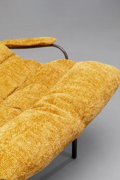 KARE Sessel + Hocker Vienna Swing Gelb