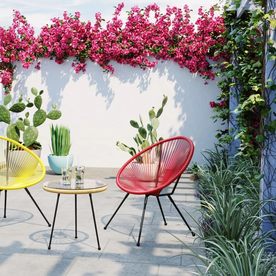 KARE Sessel Acapulco Cherry 2/Set