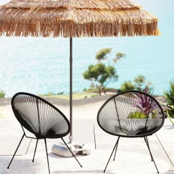 KARE Sessel Acapulco Mono Schwarz 2/Set