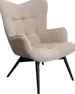 KARE Sessel Black Vicky Hellbraun