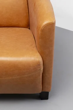 KARE Sessel Cigar Lounge Smart Leder Hellbraun