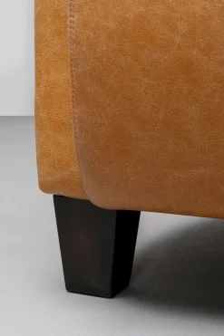 KARE Sessel Cigar Lounge Smart Leder Hellbraun