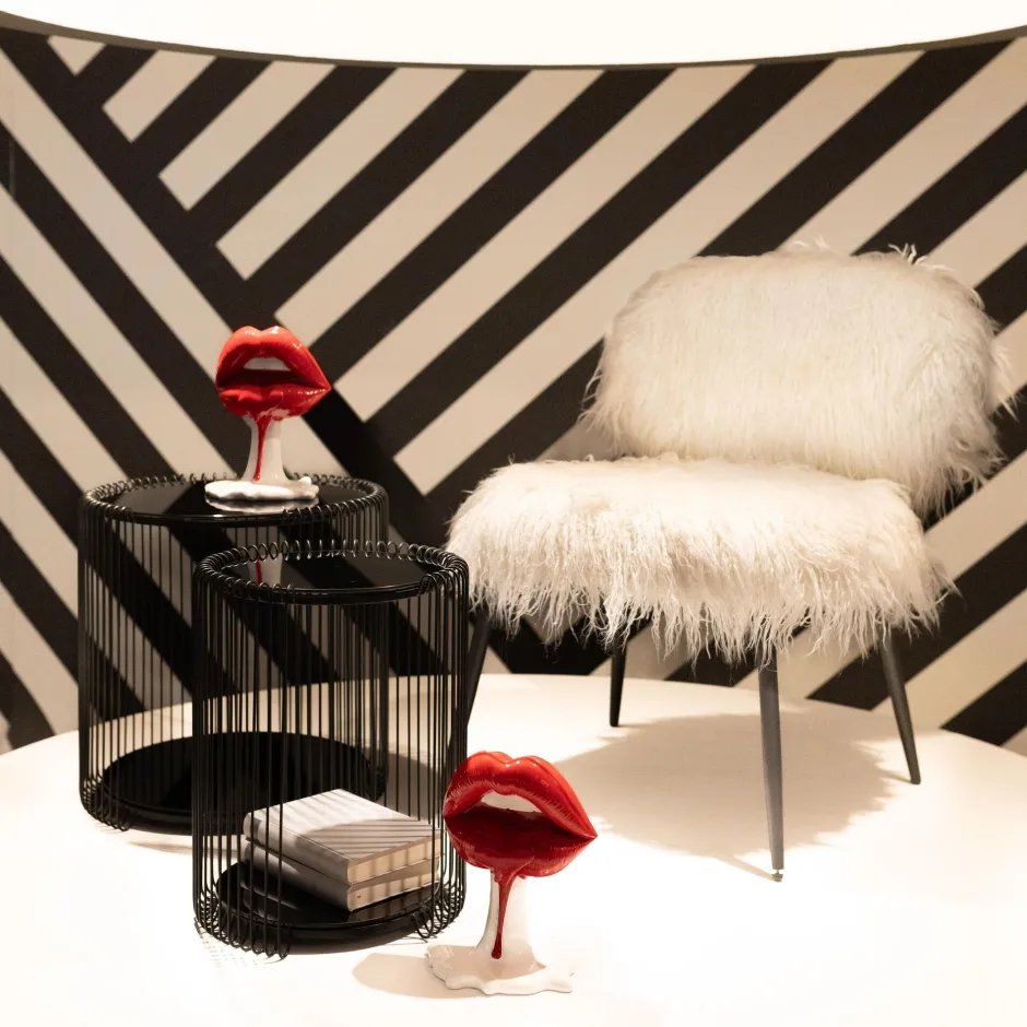 KARE Sessel Hairy Weiß