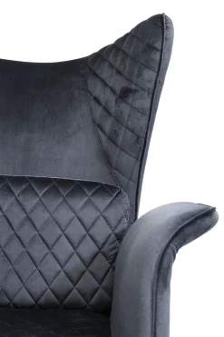 KARE Sessel Tudor Velvet Schwarz