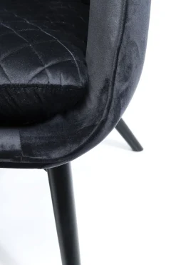 KARE Sessel Tudor Velvet Schwarz