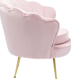 KARE Sessel Water Lily Gold Rosa