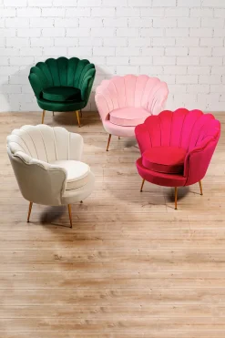 KARE Sessel Water Lily Gold Rosa