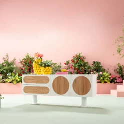 KARE Sideboard Atomic Weiß 183x76cm