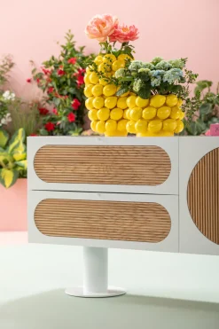 KARE Sideboard Atomic Weiß 183x76cm