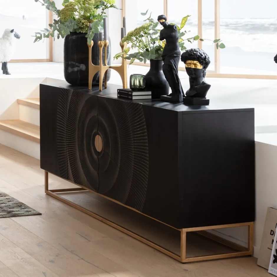 KARE Sideboard Madeira Dunkel 177x75cm