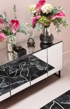 KARE Sideboard Soran Schwarz 160x45cm